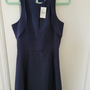 Adelyn Rae  Samantha Fit & Flare Dress Navy SM